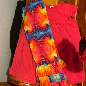 Girls Boutique Tye dye outfit